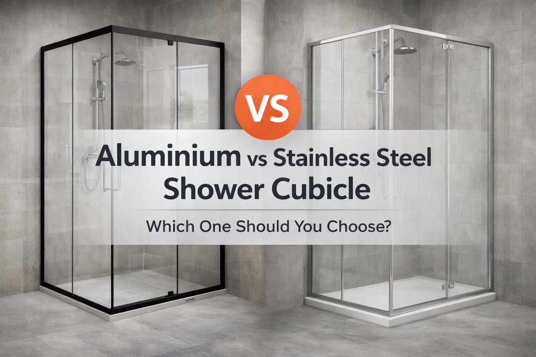 Aluminium vs stainless steel shower cubicle comparison for modern bathrooms