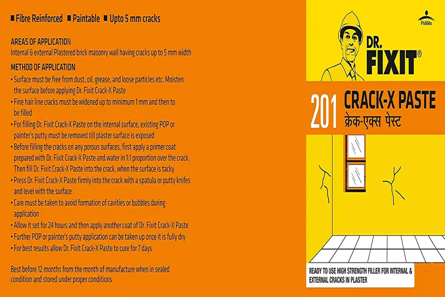 Dr Fixit 201 Crack X Paste for Crack Filler