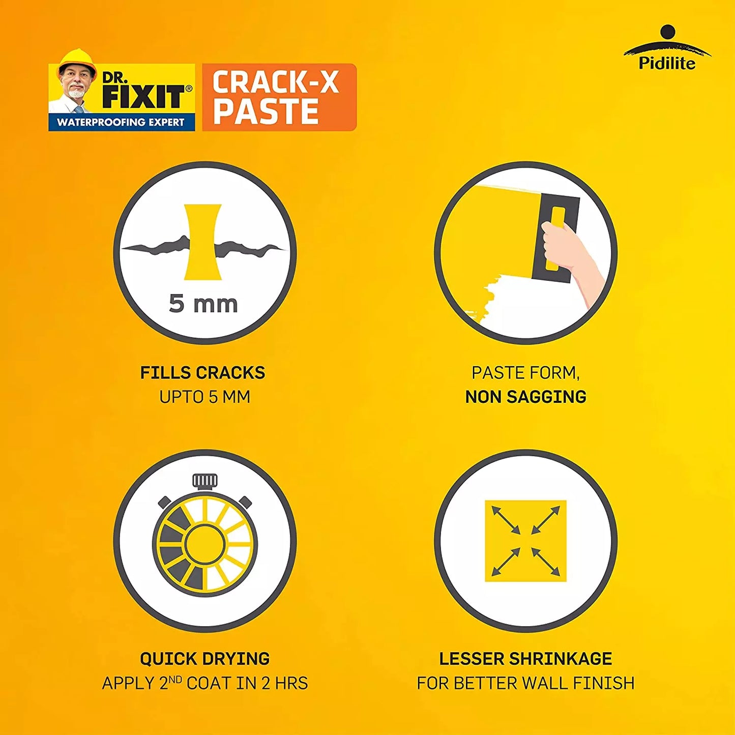 Dr Fixit 201 Crack X Paste for Crack Filler