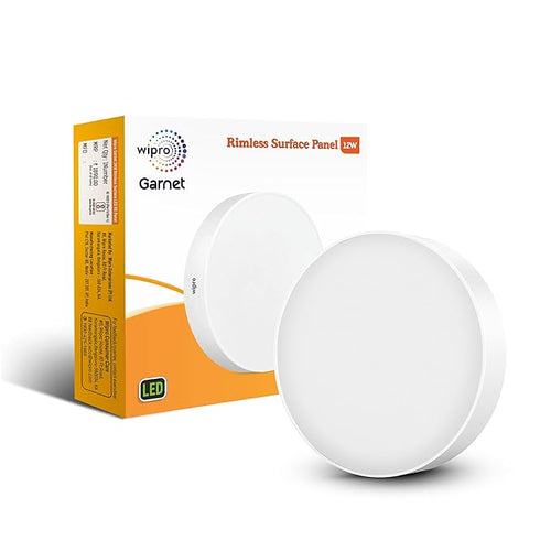 Wipro Garnet 24W Rimless Surface LED Panel Light